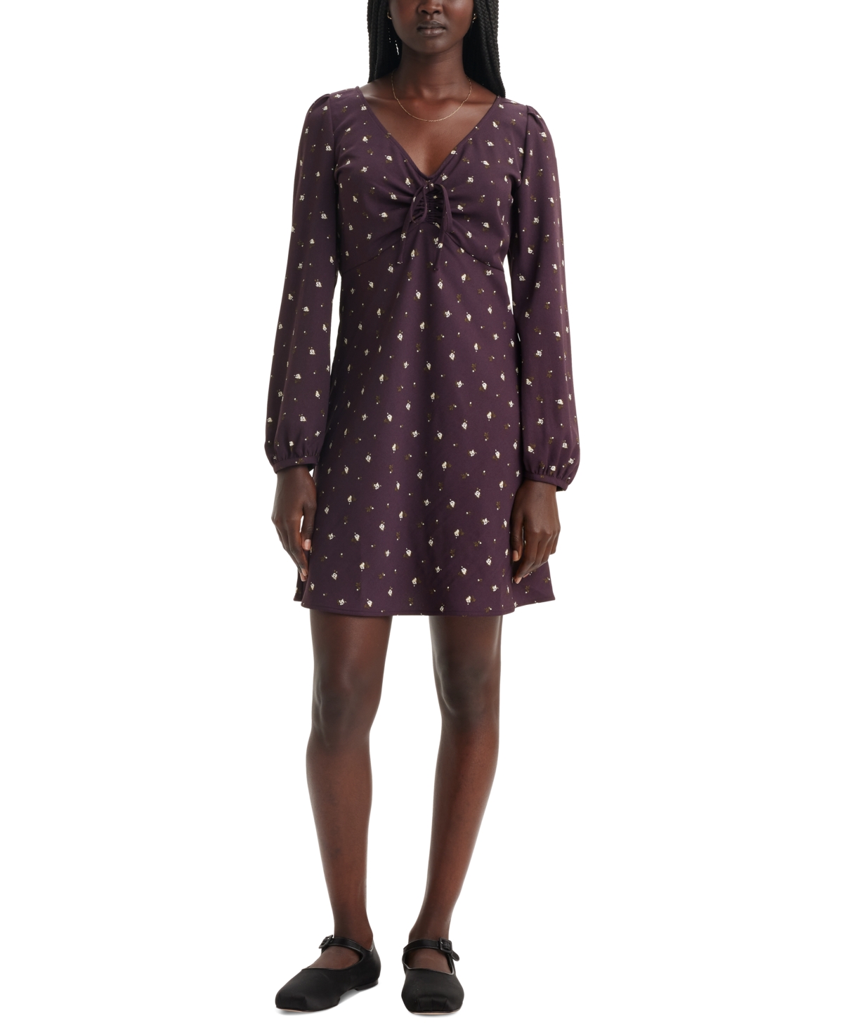 Levi'sÂ Women's Delray Printed Long-Sleeve Dress - Smaller Ni