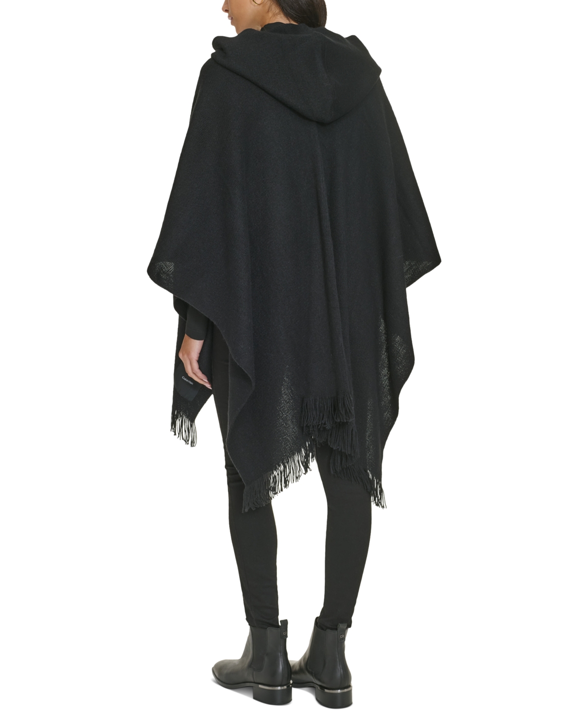 Calvin Klein Women's Hooded Fringe-Trim Shawl