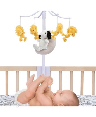 Snoopy Love Musical Baby Crib Mobile Soother Toy