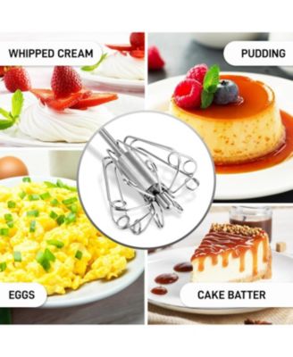Egg Beater Whisk – Manual & Push Hand Mixer for Cooking & Baking