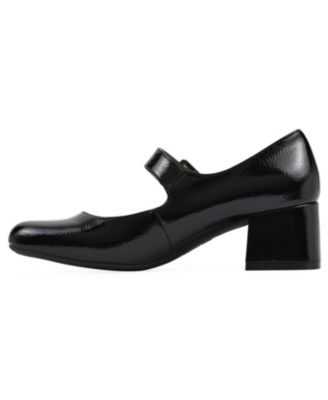 Women's Lasso Mary Jane Block Heel Pumps