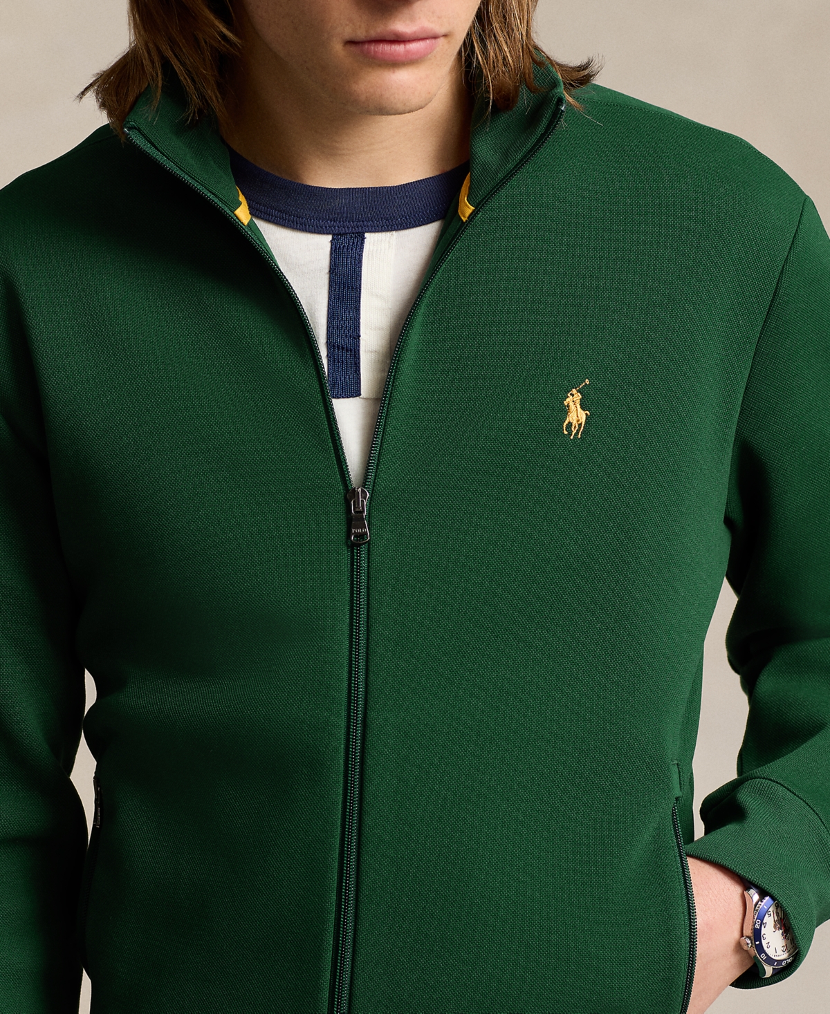 Polo Ralph Lauren Men's Double-Knit Track Jacket