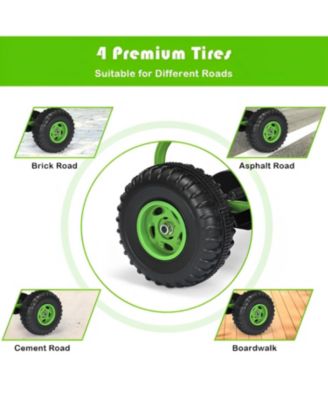 4 Wheel Pedal Powered Ride On Car with Adjustable Seat
