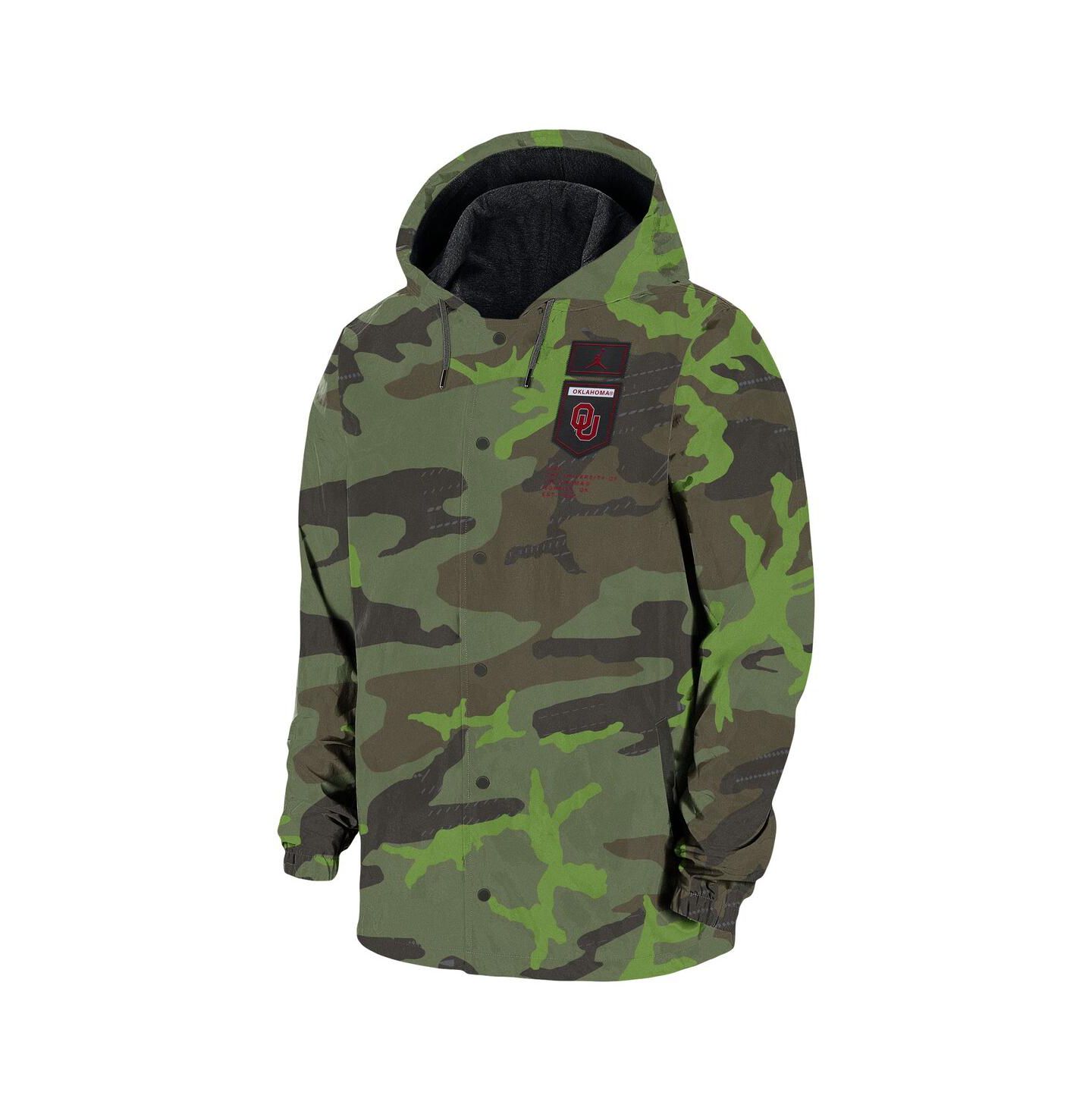 Мужская куртка Jordan Camo Oklahoma Sooners Full-Snap — фото 3
