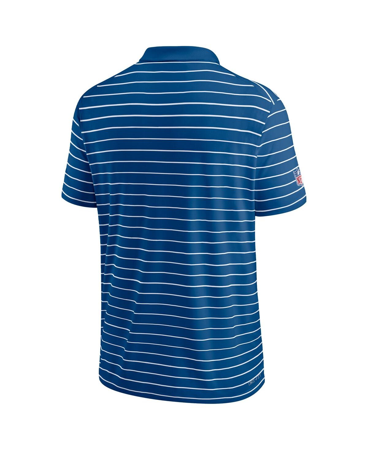 Nike Men's Royal Indianapolis Colts Sideline Lock Up Victory Performance Polo In Royal,anthracite