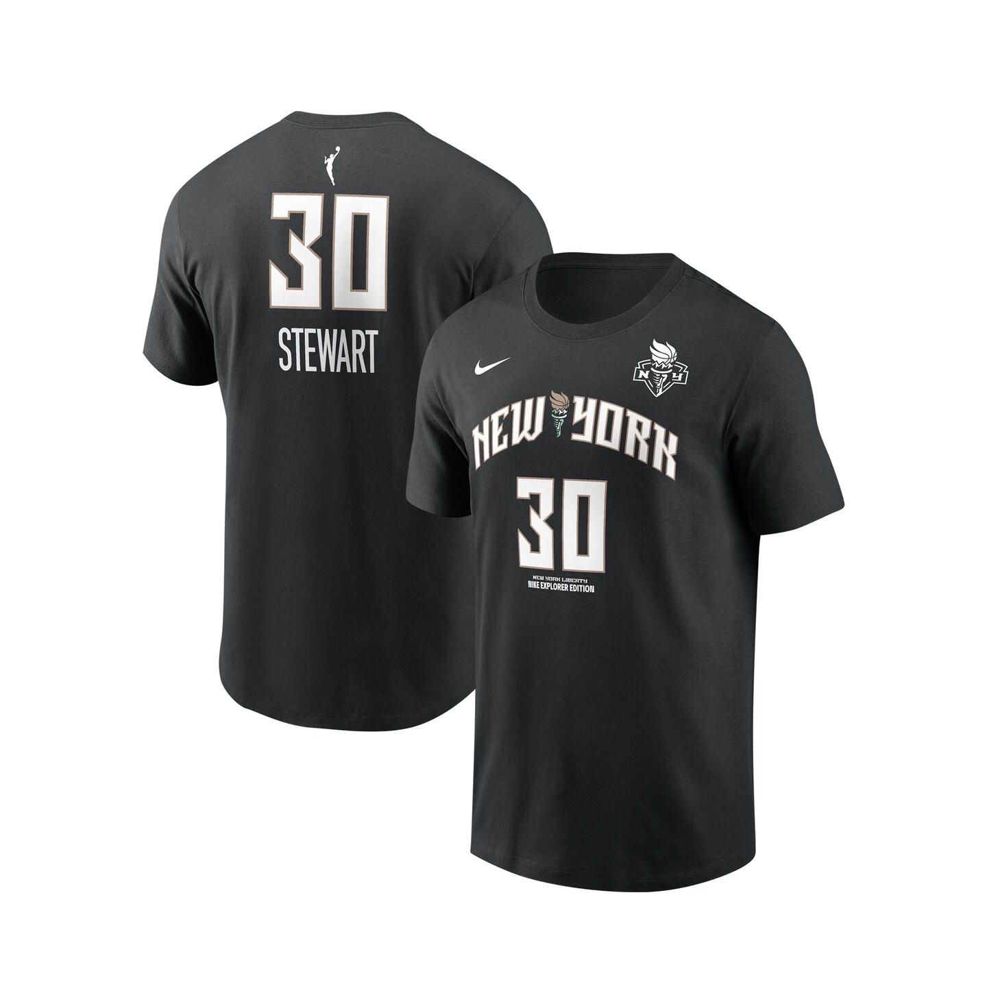Футболка Nike Breanna Stewart Black New York Liberty Explorer Edition Name & Number — фото 1