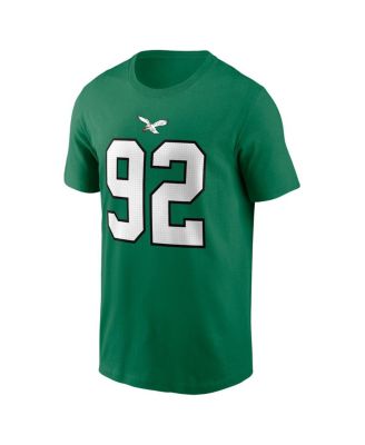 Men's Reggie White Kelly-Green Philadelphia Eagles Retired Player Name Number T-Shirt