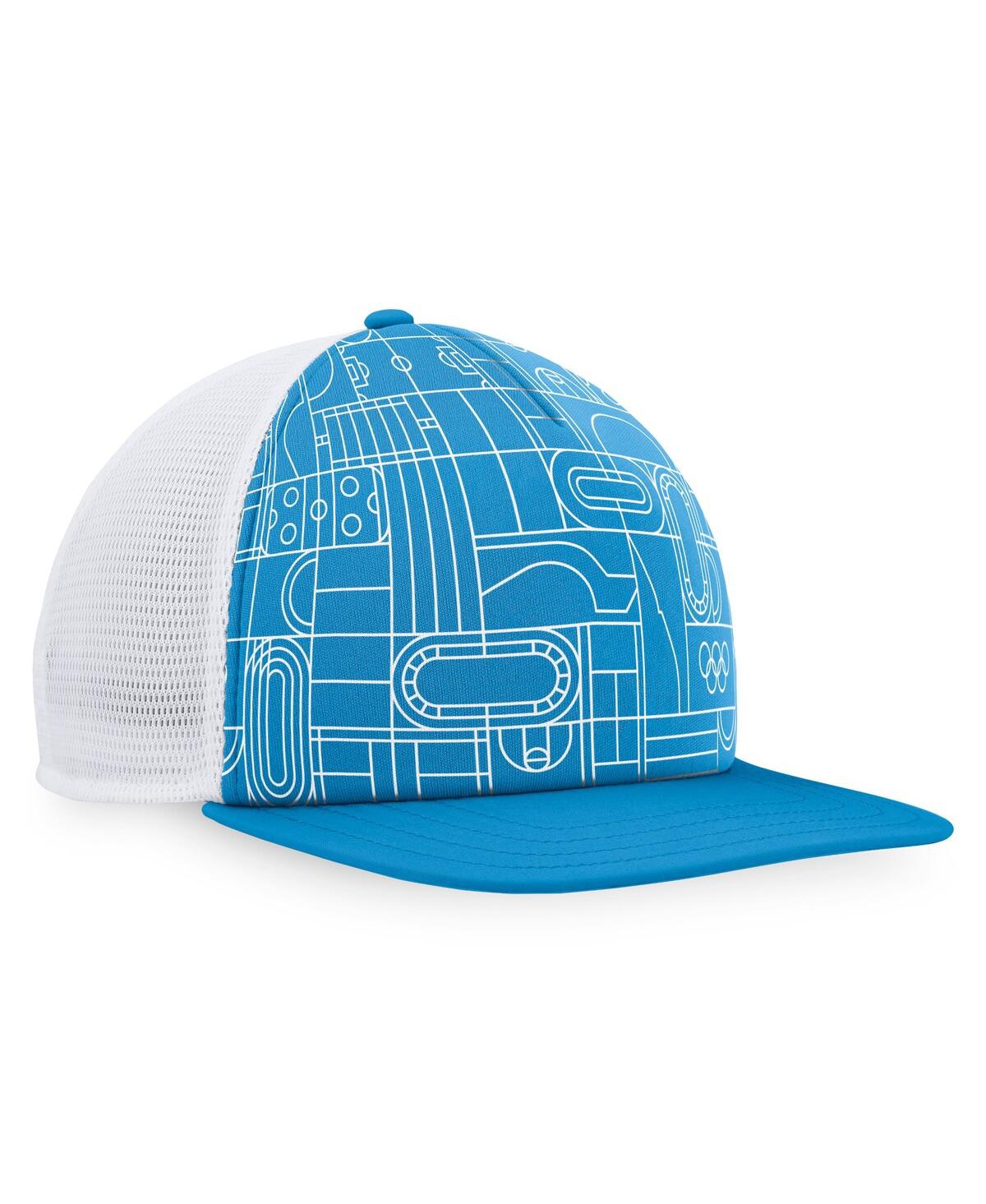 Fanatics Men's Blue Olympic Games Five-panel Trucker Snapback Hat In Light Blue