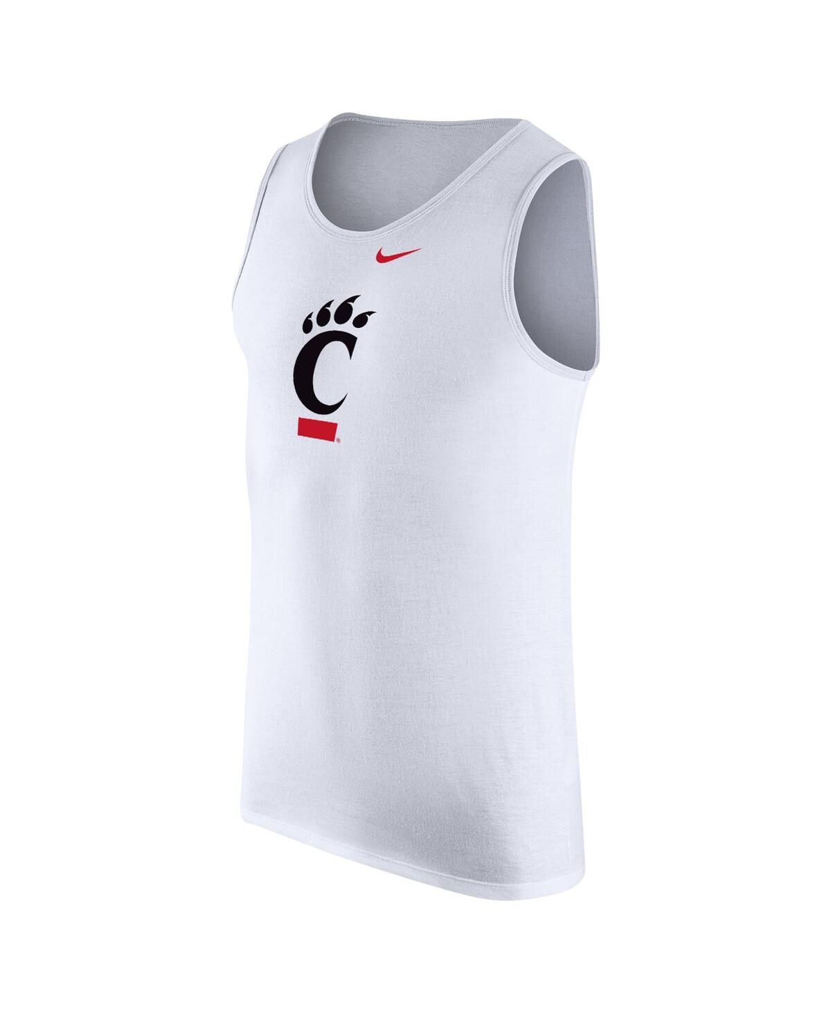 Nike Men's White Cincinnati Bearcats Tank Top In White