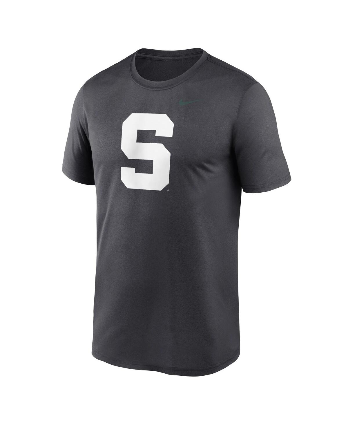 Nike Men's Anthracite Michigan State Spartans Primetime Legend Alternate Logo T-shirt In Anthracite