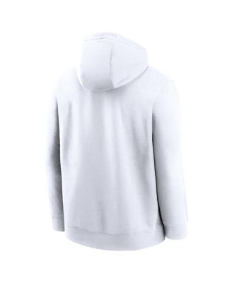 Men's White Ohio State Buckeyes Primetime Evergreen Club Fleece Pullover Hoodie