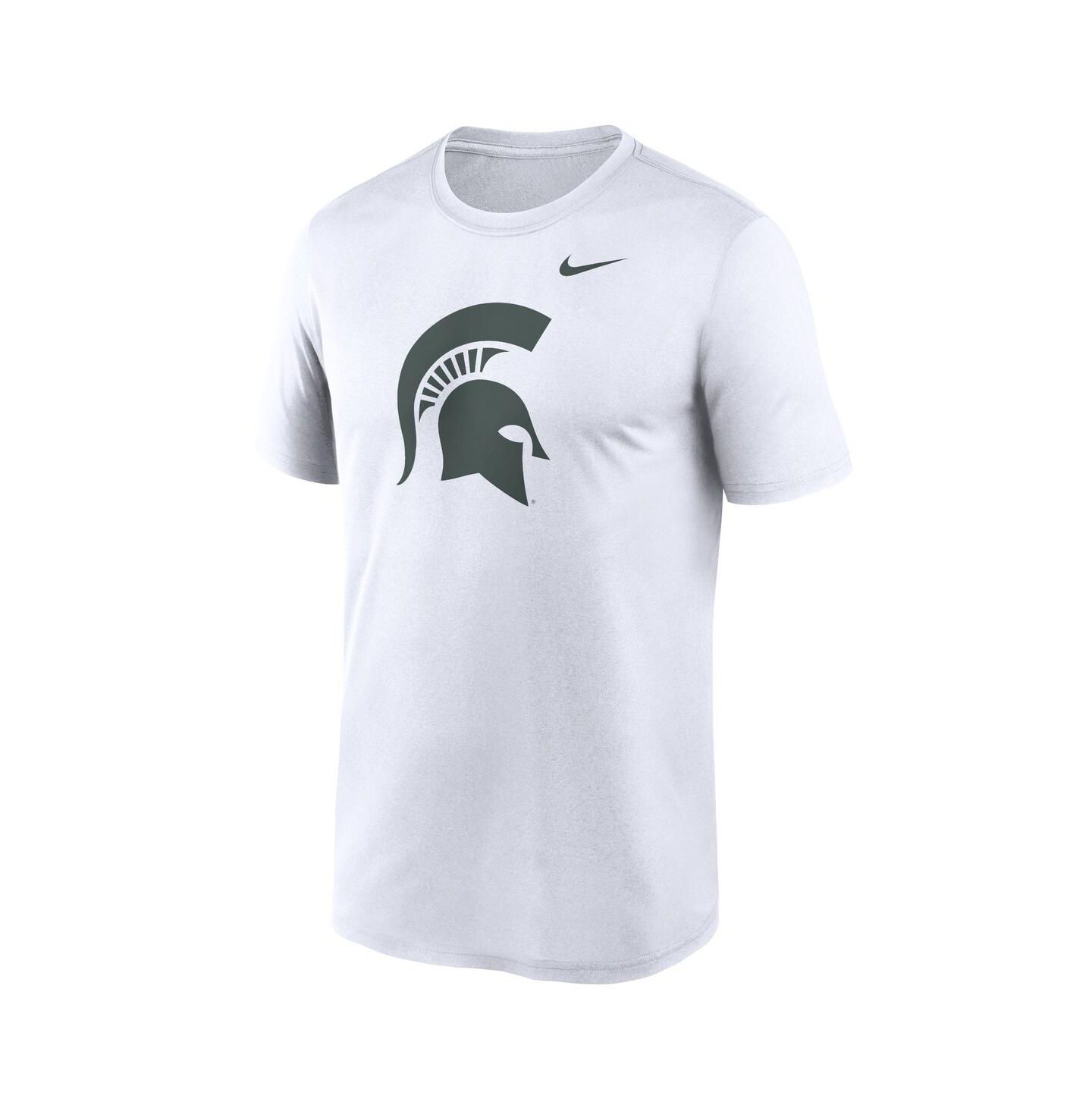 Мужская футболка Nike White Michigan State Spartans Primetime Legend Logo — фото 2
