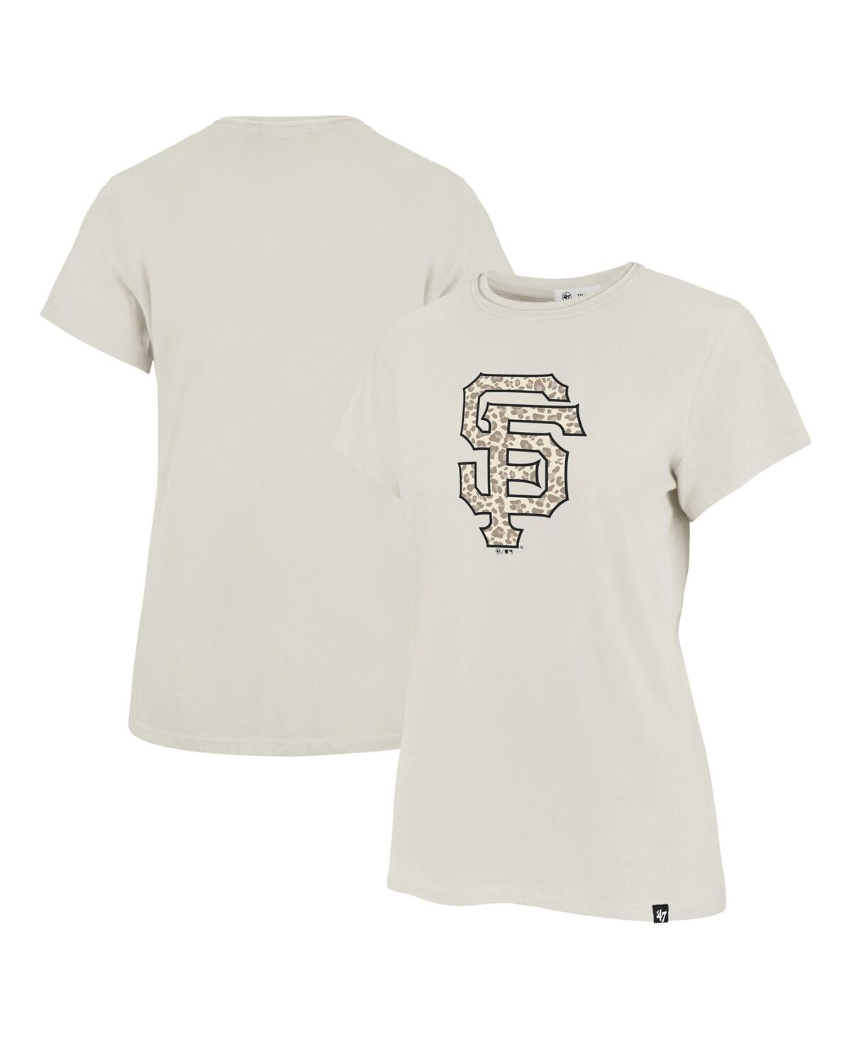 47 BRAND WOMEN'S OATMEAL SAN FRANCISCO GIANTS IMPRINT FRANKIE T-SHIRT 