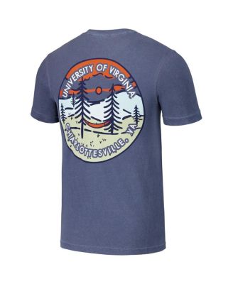 Men's and Women's Navy Virginia Cavaliers Scenic Comfort Colors T-Shirt