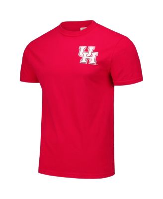 Men's and Women's Red Houston Cougars Scenic Comfort Colors T-Shirt