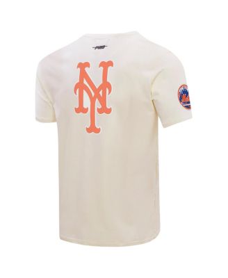 Men's Cream New York Mets Club Member Badge T-Shirt