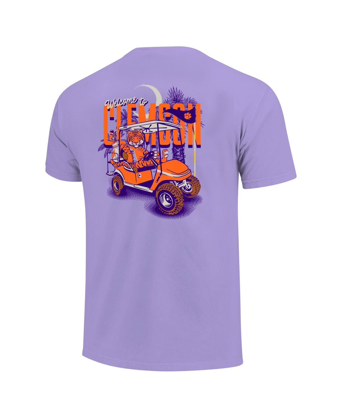Image One Big Boys and GirlsClemson Tigers Hyperlocal Comfort Colors T-Shirt - Purple