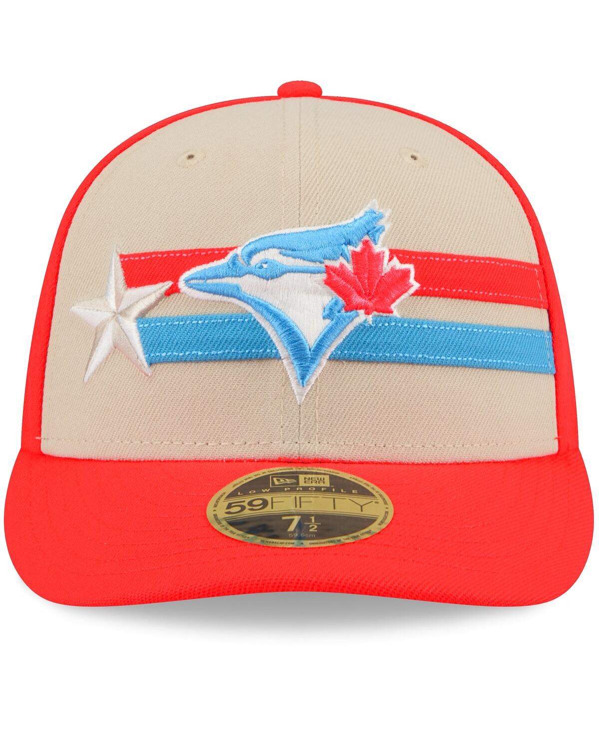 New Era Men'sCoral Toronto Blue Jays 2024 Mlb All-Star Game Low Profile 59FIFTY Fitted Hat - Tan, Coral