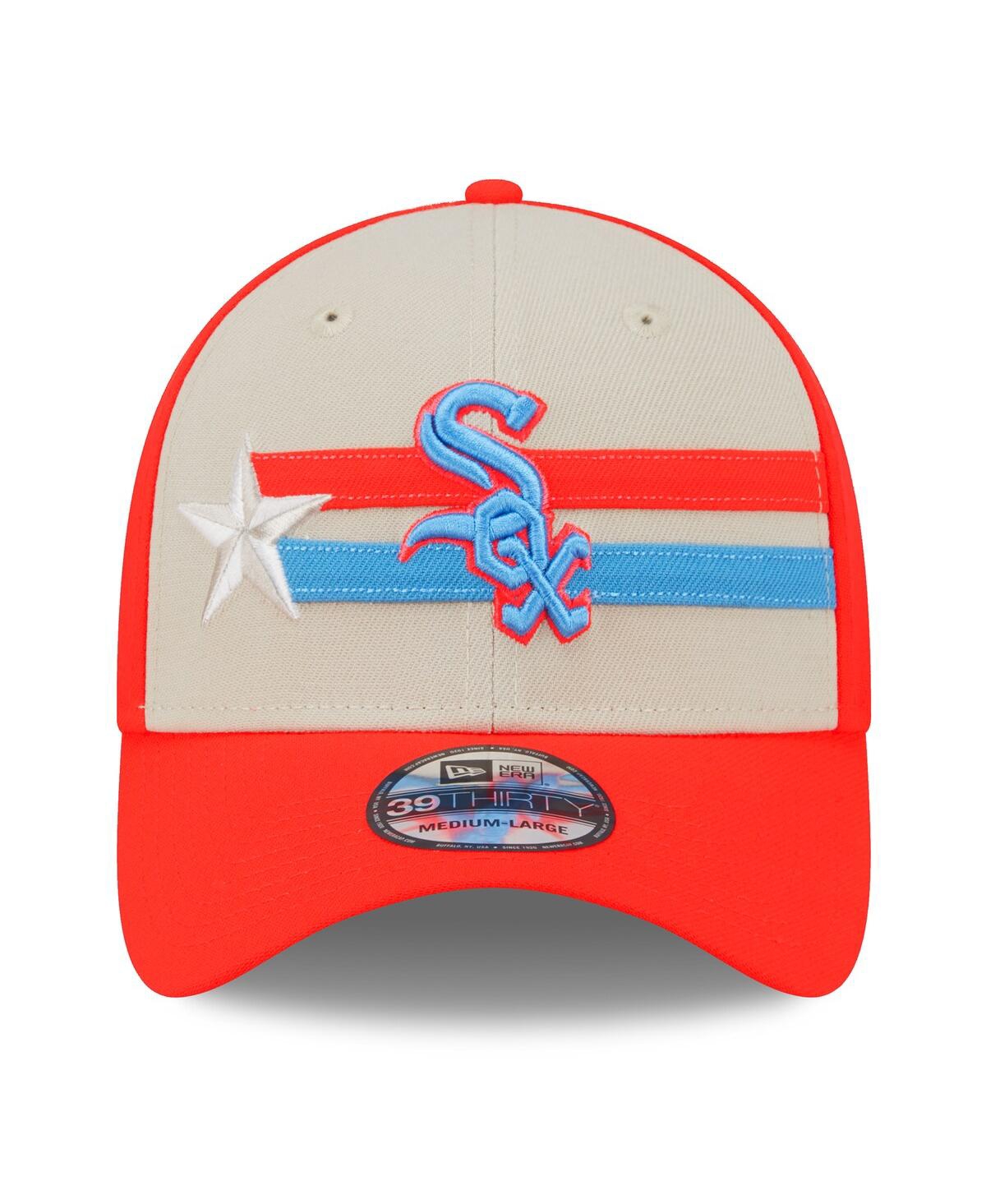 New Era Men'sCoral Chicago White Sox 2024 Mlb All-Star Game 39THIRTY Flex Hat - Tan, Coral
