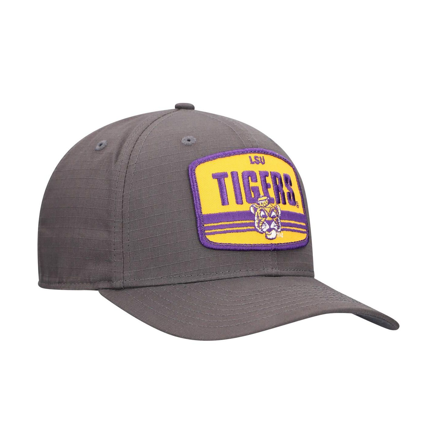Мужская кепка New Era Charcoal LSU Tigers Team Elevated 9SEVENTY Adjustable Hat — фото 2