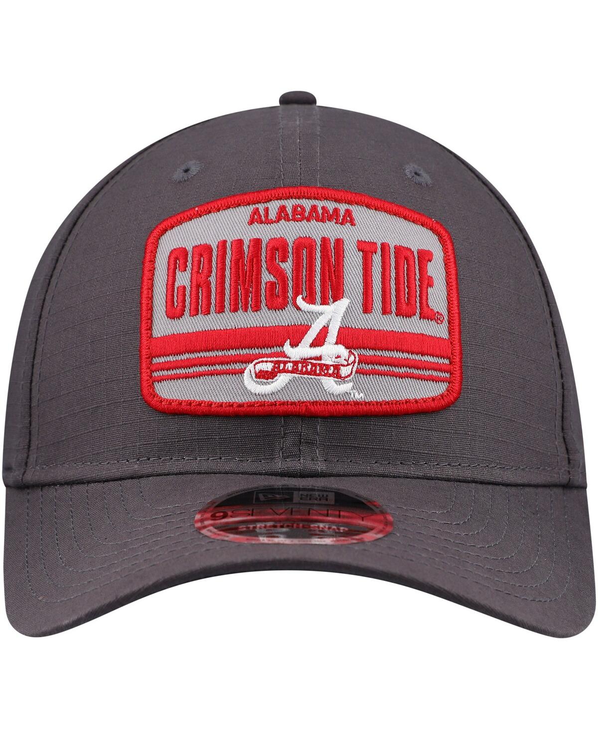 New Era Men's Charcoal Alabama Crimson Tide Team Elevated 9seventy Adjustable Hat In Charcoal