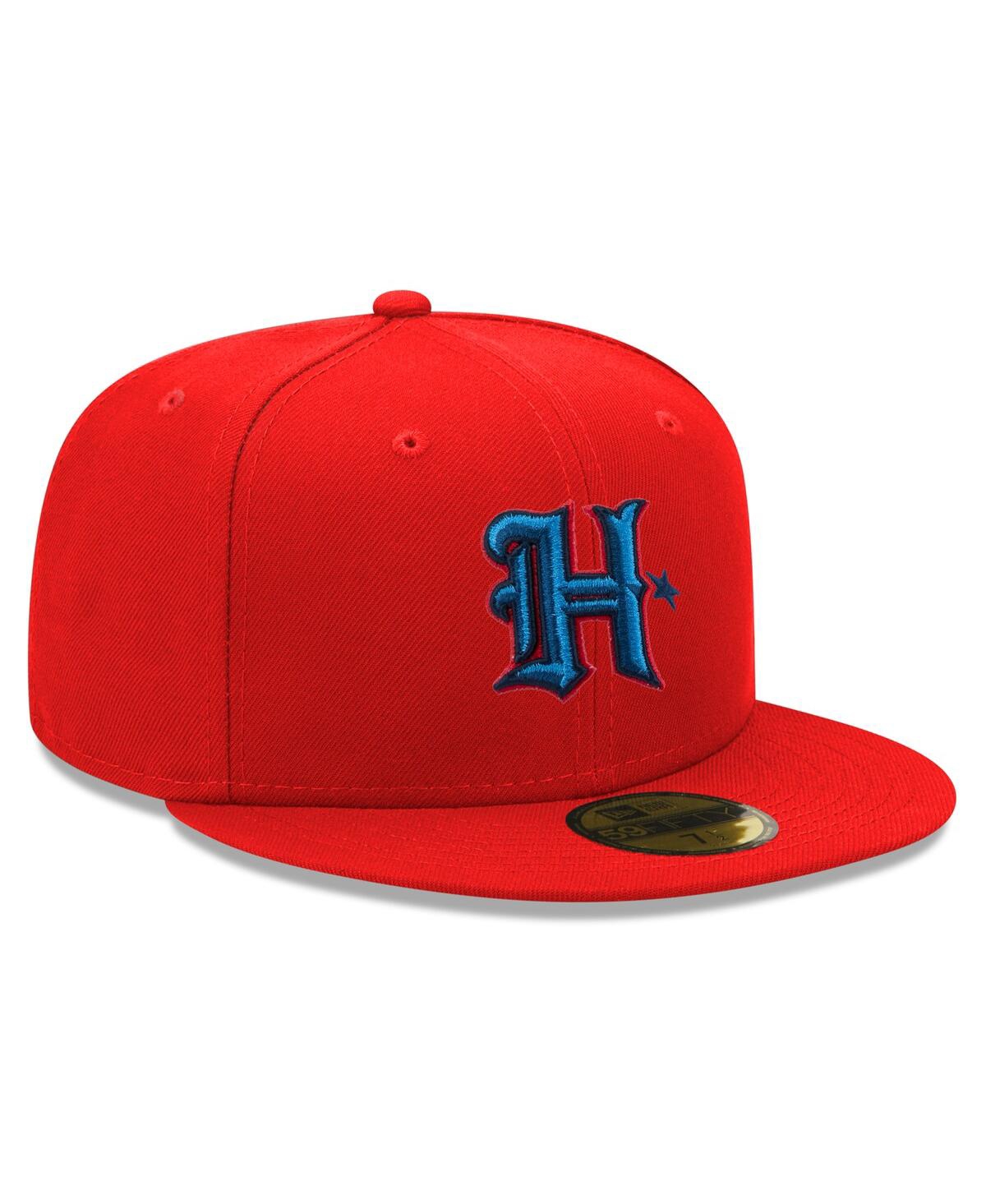 New Era Men's Red Houston Texans Omaha 59fifty Fitted Hat In Red