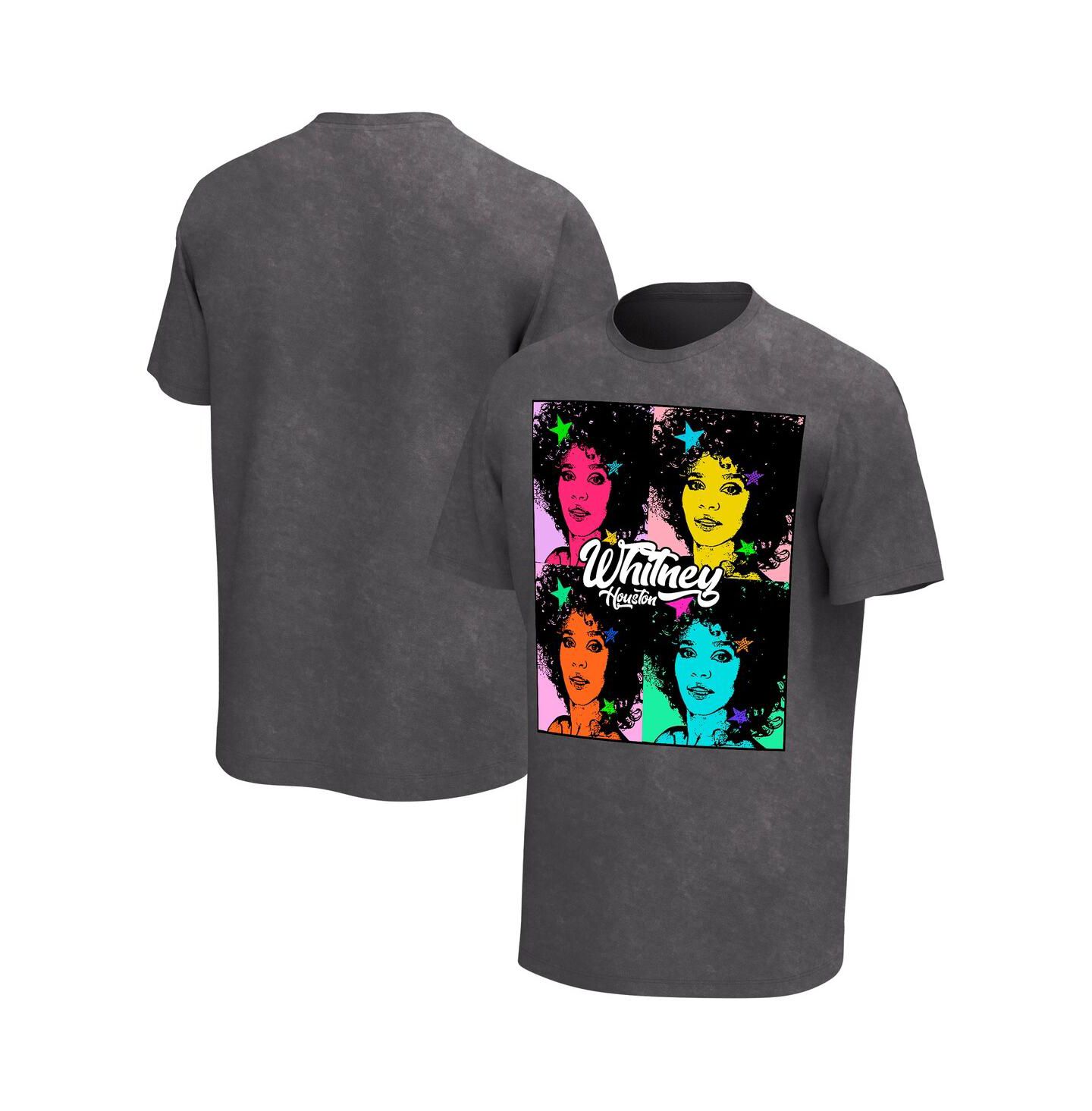 Мужская футболка Philcos Black Whitney Houston Pop Art Washed Graphic — фото 1