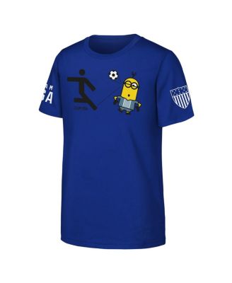 Men's and Women's Royal Team USA Minions Soccer T-Shirt