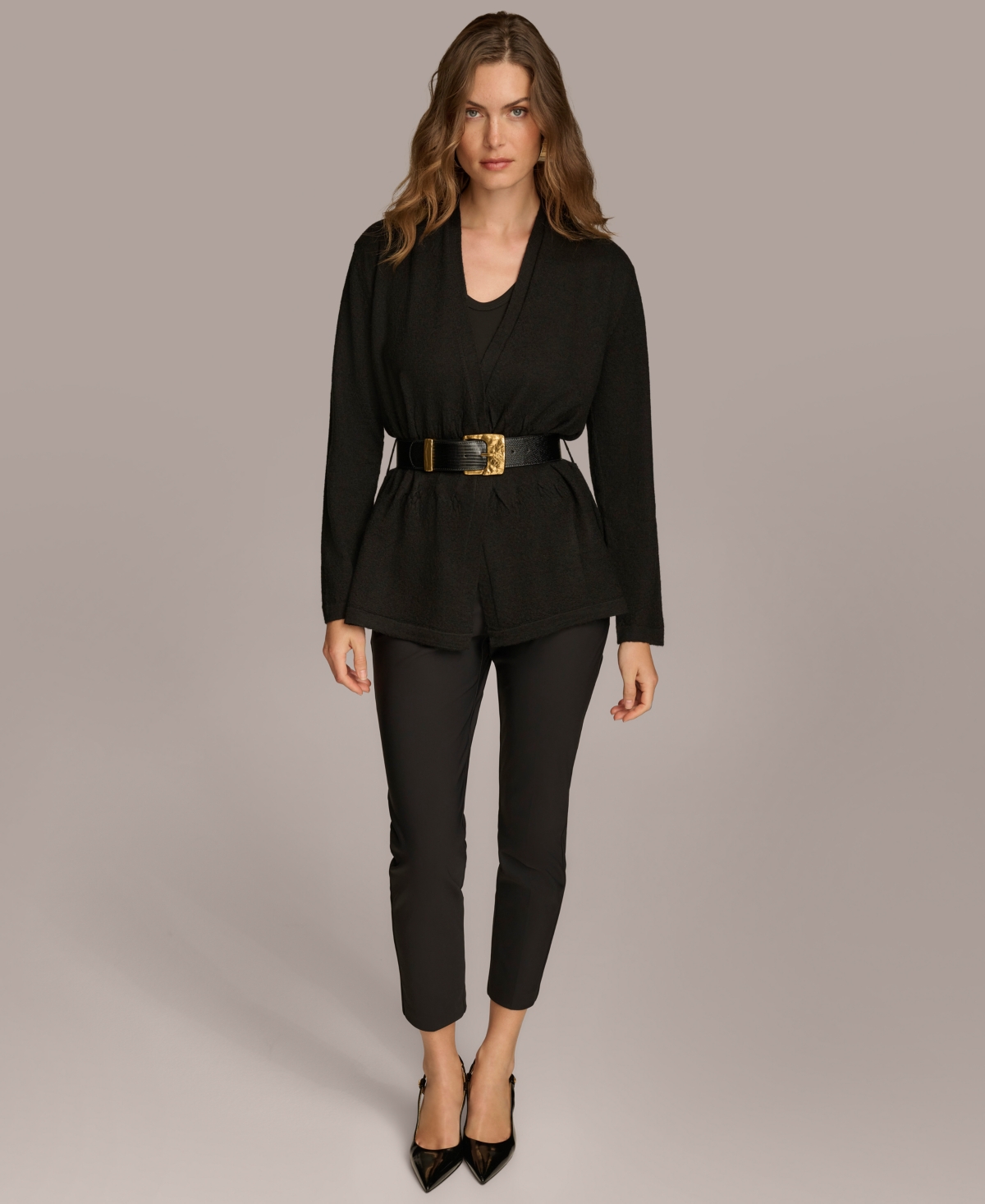 Donna Karan New York Women's Belted Cardigan