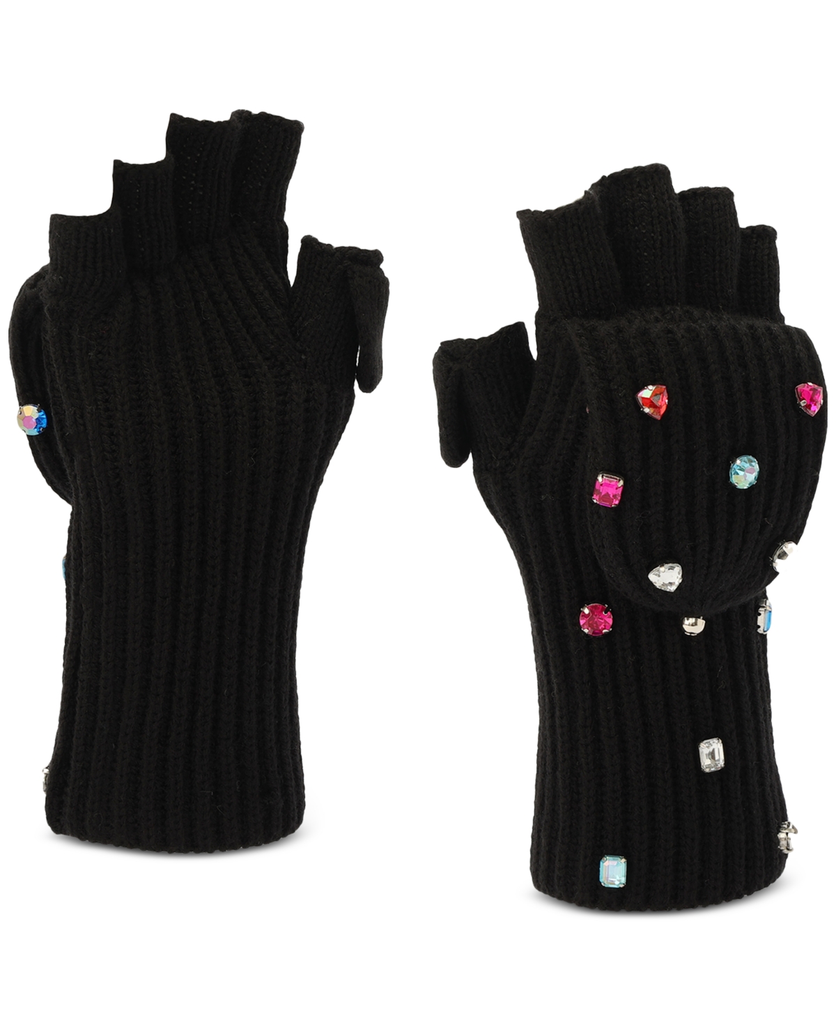 Kate Spade New York Women's Embellished Pop-Top Gloves
