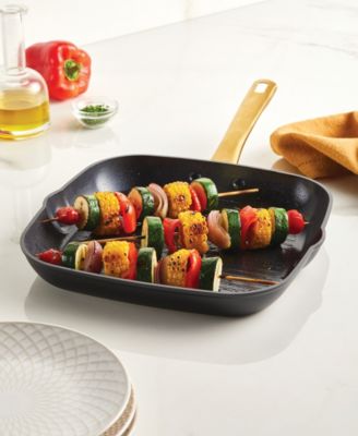 Forged Induction Ceramic Nonstick Square Grill Pan, 11 Inch