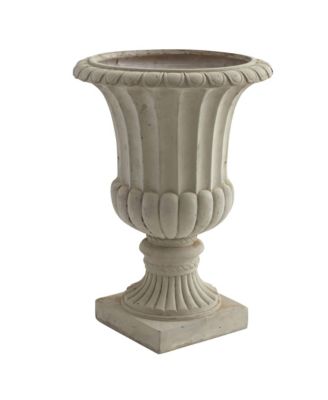 Large Sand Colored Urn Elegant Decorative Accent for Any Space