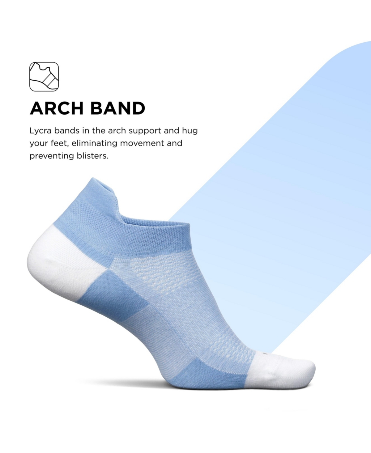 Feetures Men's High Performance Ultra Light Ankle Sock - No Show Socks for Women & Men with Heel Tab - Large