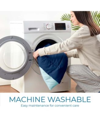 Premium Quilted All Season Goose Down Alternative Comforter with Corner Tabs - Queen 88"X88"