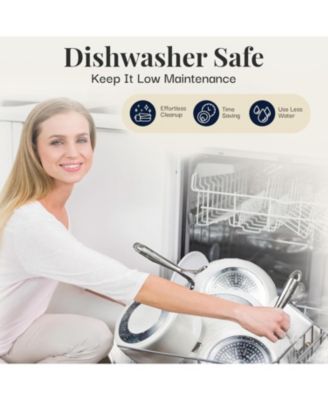 Hammered Cream 12 inch Nonstick Frying Pan