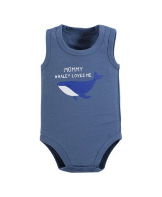 Five-Piece Natural Cotton Sleeveless Onesies