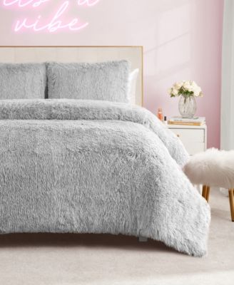 Shaggy Faux Fur 2-Pc. Comforter Set, Twin/Twin XL