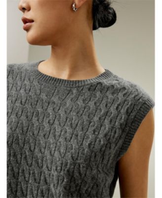 Women's Sleeveless Cashmere Vest