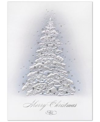 Frosted Tree Holiday Boxed Cards