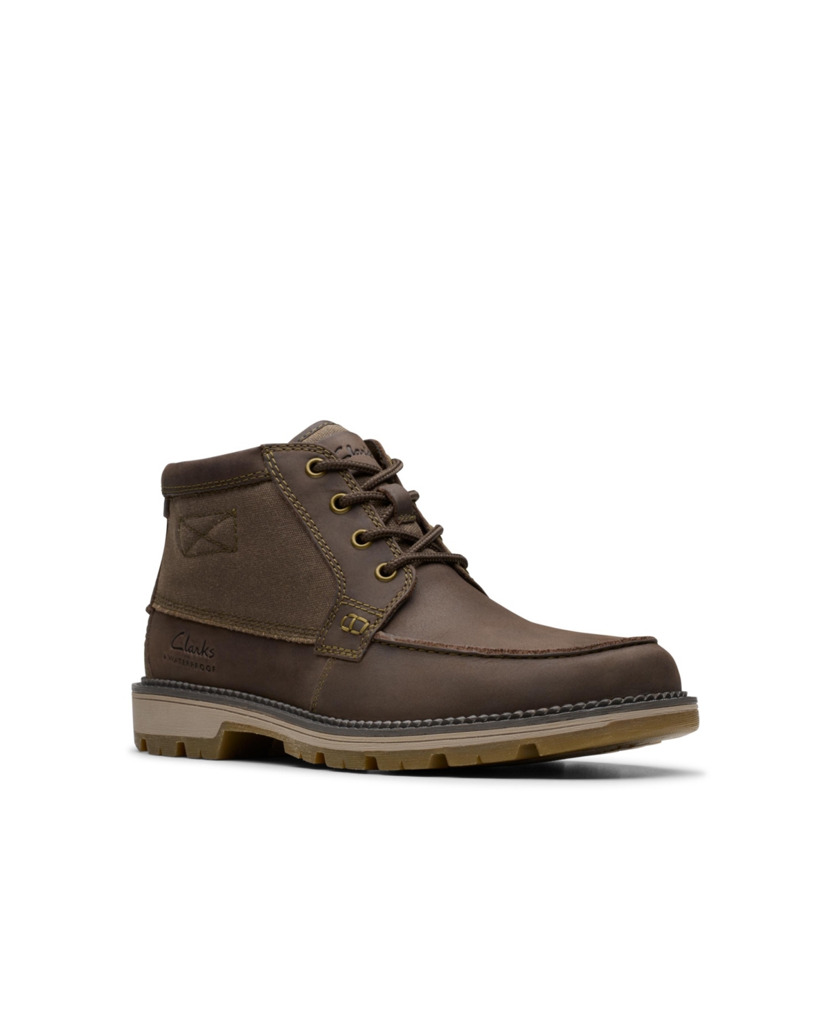Clarks Collection Men's Maplewalk Moc Boots In Brown Leather