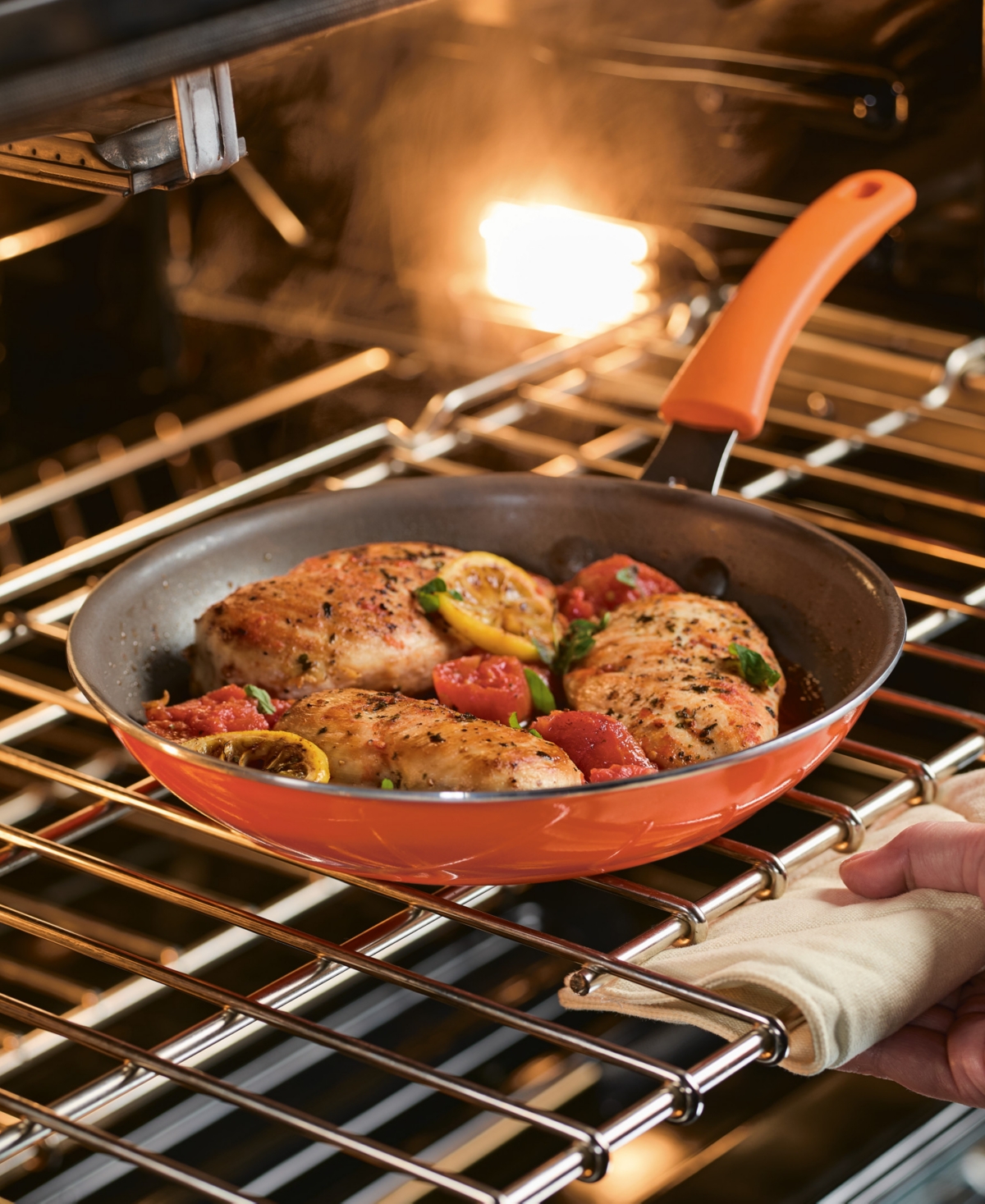 Rachael Ray Cook + Create 10" Nonstick Frying Pan In Orange