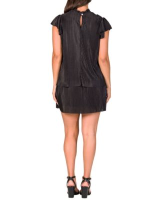 Women's Black Ruffle Mini Dresses | Macy's