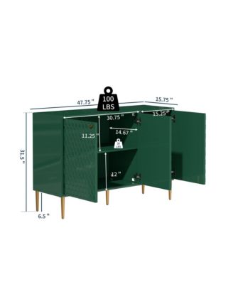 3 Door Accent Cabinet