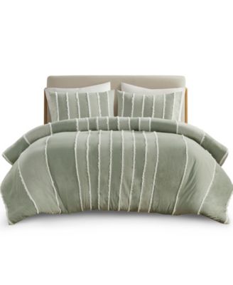 Striped Shay 3-Pc. Duvet Cover Set, Full/Queen