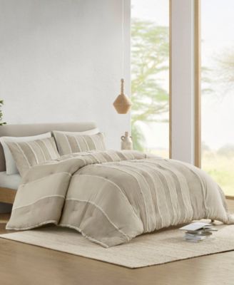 Striped Shay 3-Pc. Comforter Set, Full/Queen