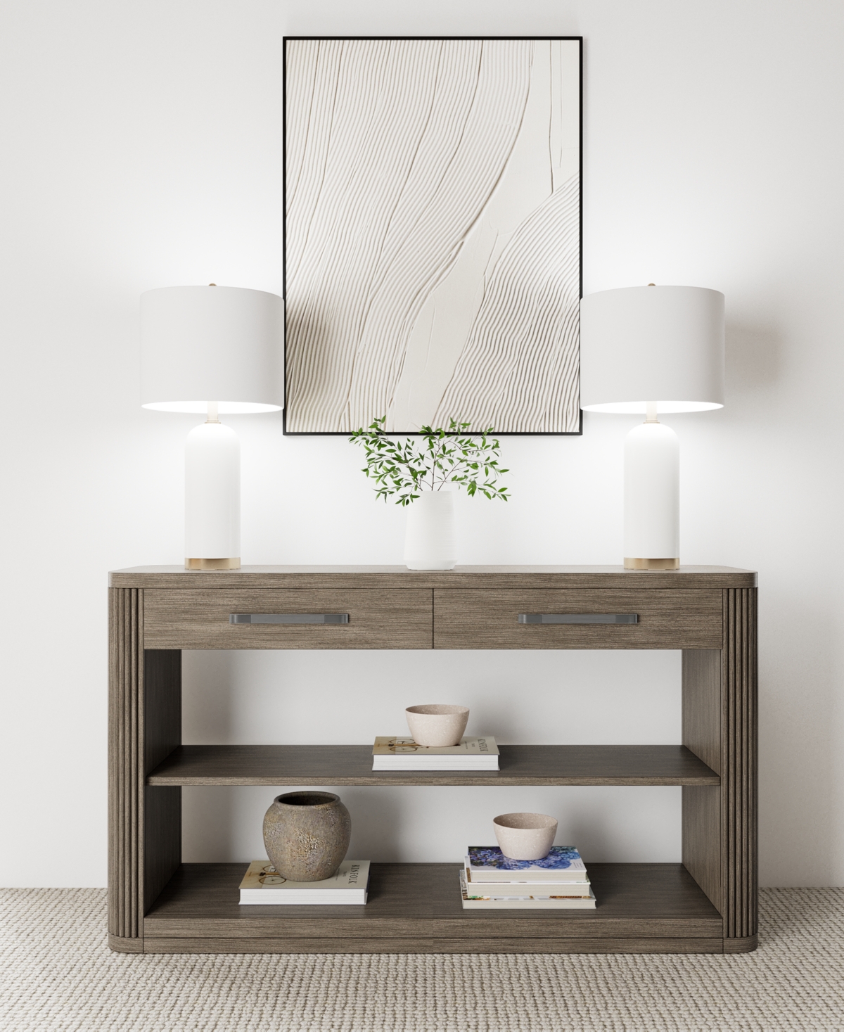 Macy's Frandlyn 56" Wood Sofa Table In Designer Espresso
