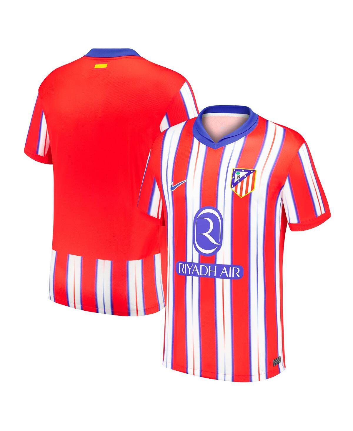 Nike Men'sWhite Atletico de Madrid 2024/25 Home Replica Jersey - Red, White