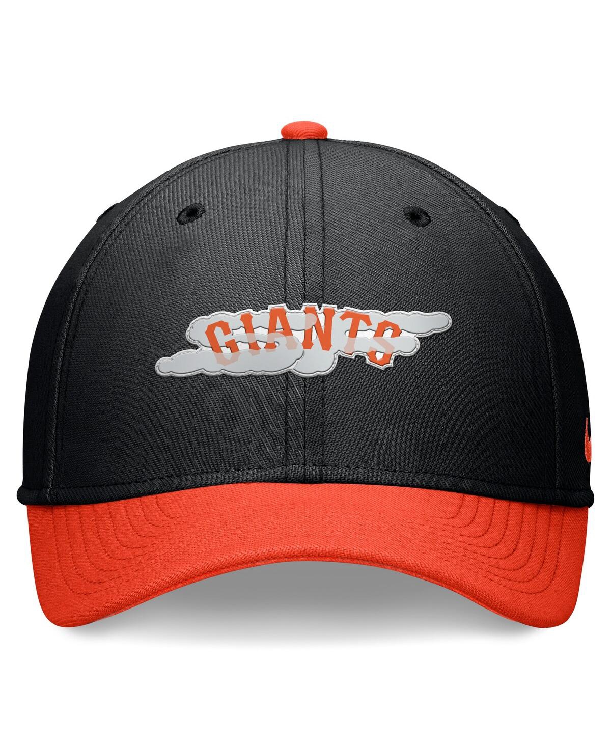 Nike Men's Black/orange San Francisco Giants 2024 City Connect Swoosh Flex Hat In Black,orange