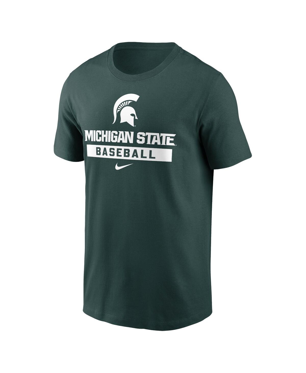 Nike Men's Green Michigan State Spartans Basketball T-shirt In Green