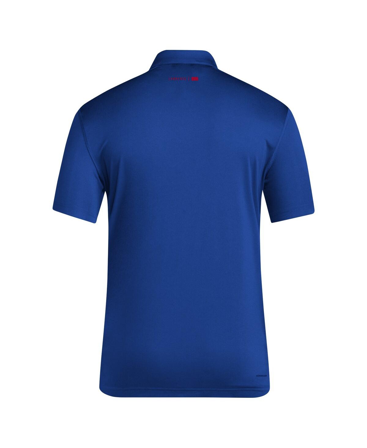 Adidas Men'sKansas Jayhawks 2024 Coaches Aeroready Polo - Royal